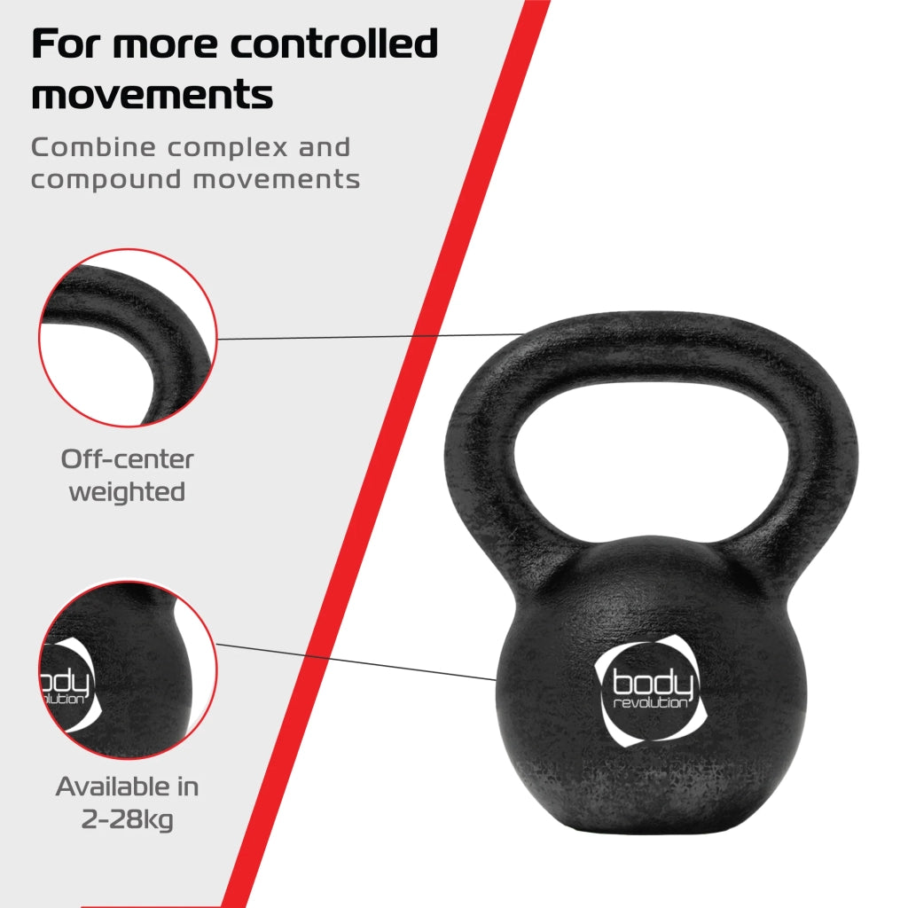 Kettlebell 16kg Ghisa Base Stabile Body Revolution