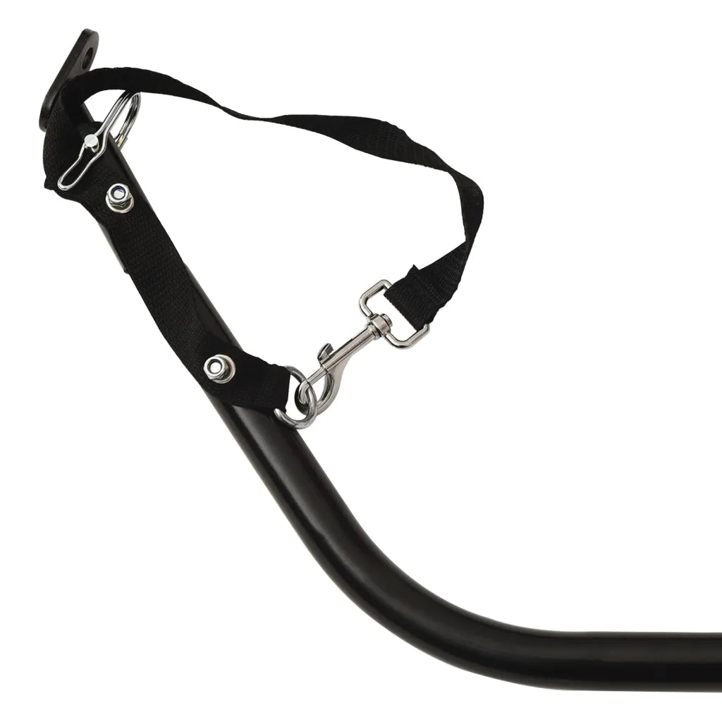 Rimorchio da Bici Nero e Blu 45 kg in Ferro 94156