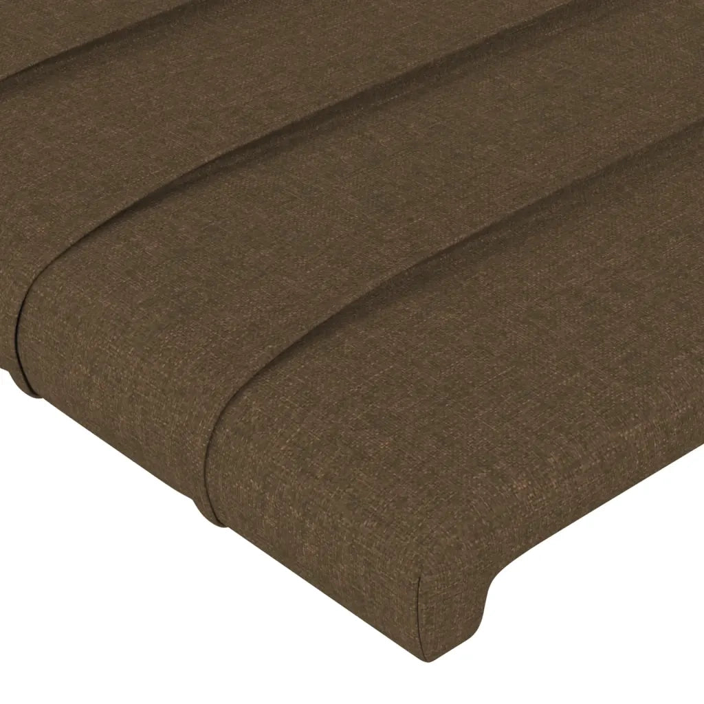 Testiera | Testata a LED Marrone Scuro 83x16x118/128 cm in Tessuto