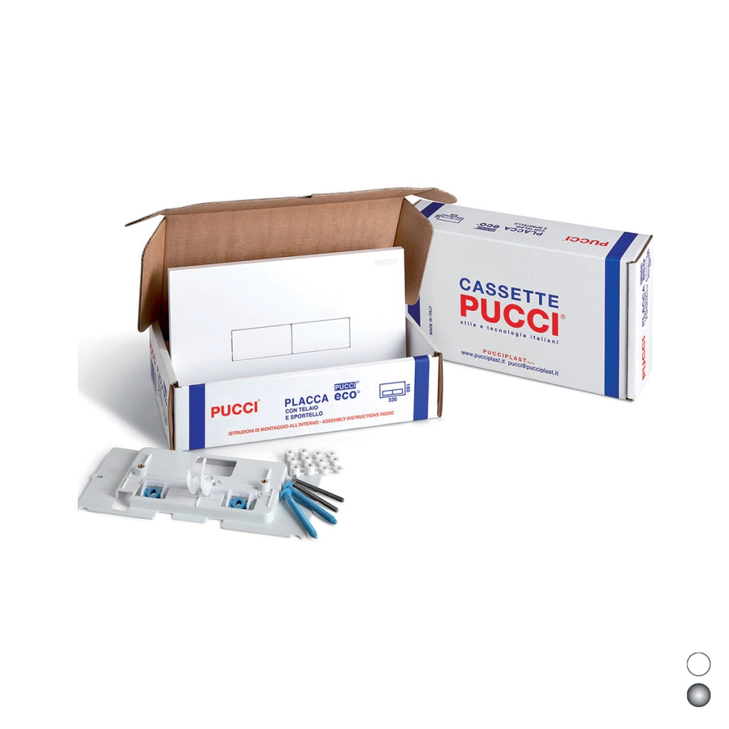 KIT PLACCHE ECO SP. 12 MM PER CASSETTE PUCCI DAL 1992 AL 2010- Bianco- PUCCI- pezzi 1