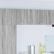 Armadio pensile 2 pcs Grigio Sonoma e Bianco 30 x 31 x 40 cm 884125