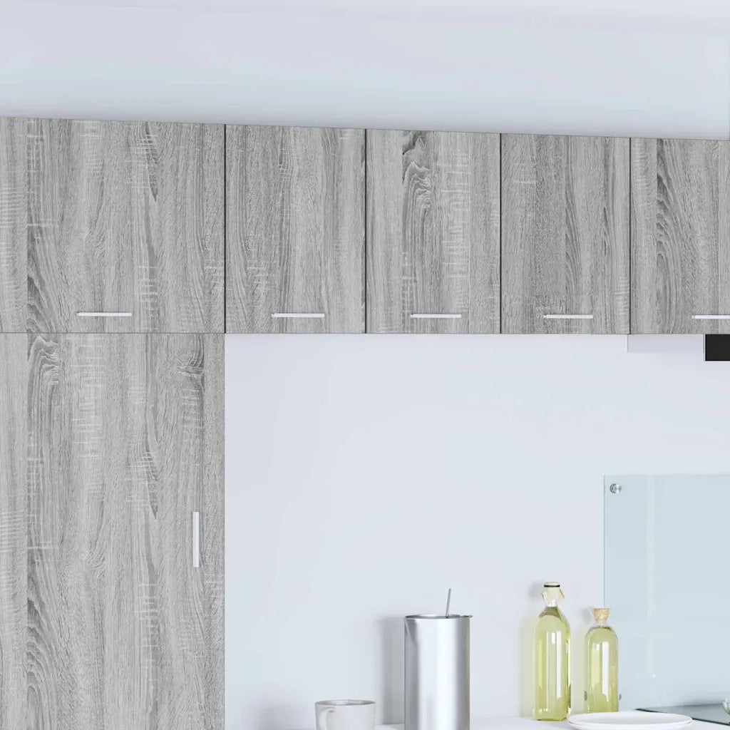 Armadio pensile 2 pcs Grigio Sonoma e Bianco 30 x 31 x 40 cm 884125