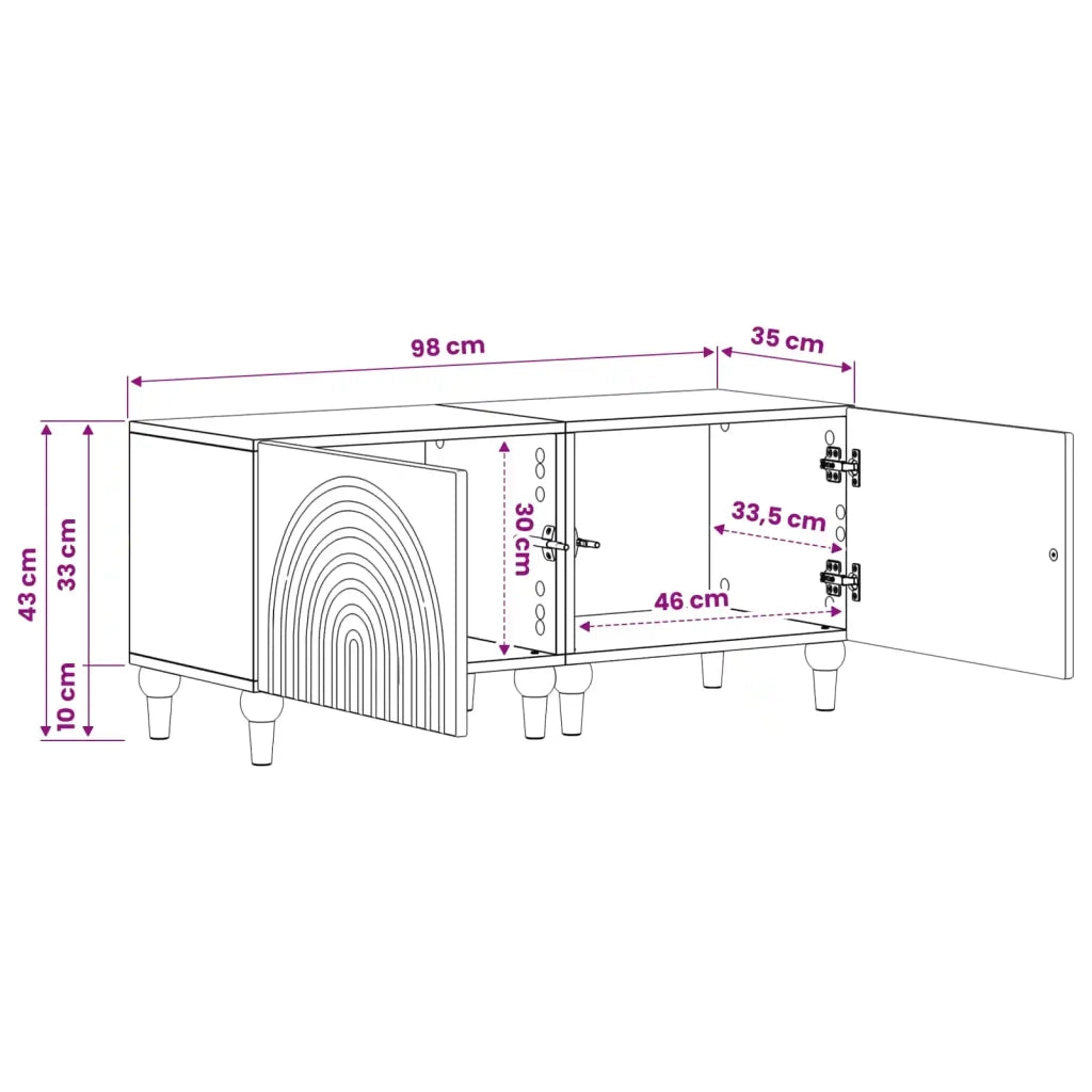 Mobile TV Bianco Lucido Legno ingegnerizzato 896239