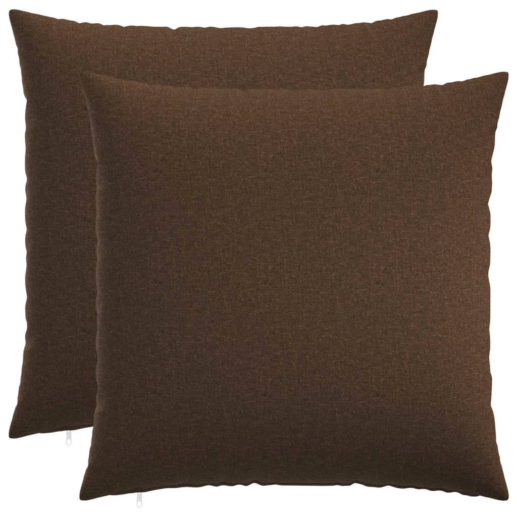Cuscino con cuscino HEERLEN 2 pz Marrone Tessuto 928017