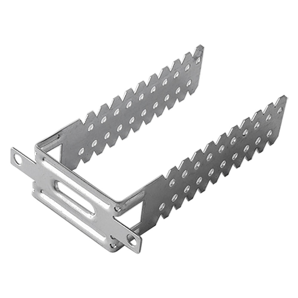 100pz staffa universale per montanti distanziatura parete 3-12 cm / spessore 0,8  cod:ferx.9002736nlm