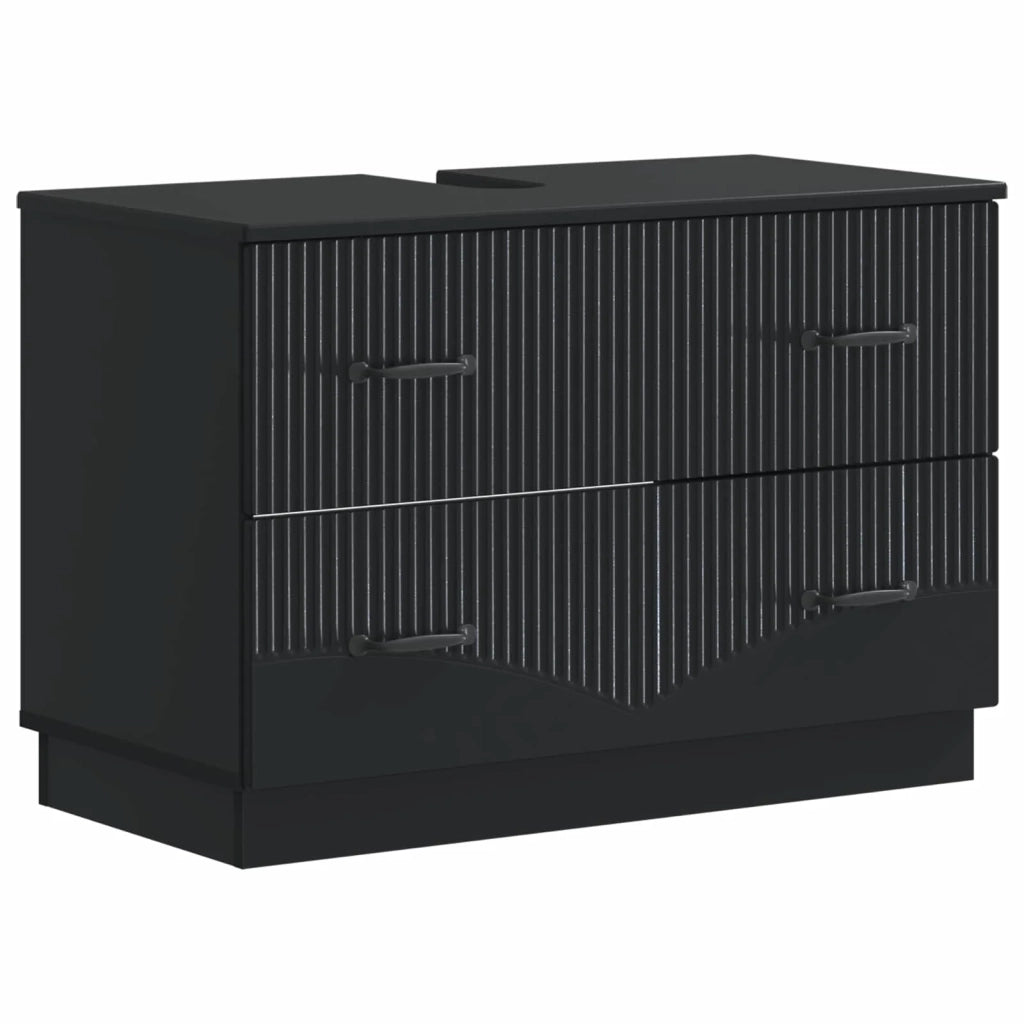 Set di Armadi da Bagno da 2 Pezzi HOORN Nero 3417550