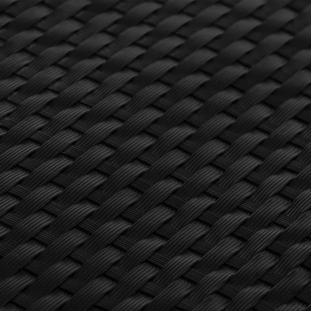 Schermo da balcone | Paravento da Balcone Nero 300x80 cm in Polyrattan