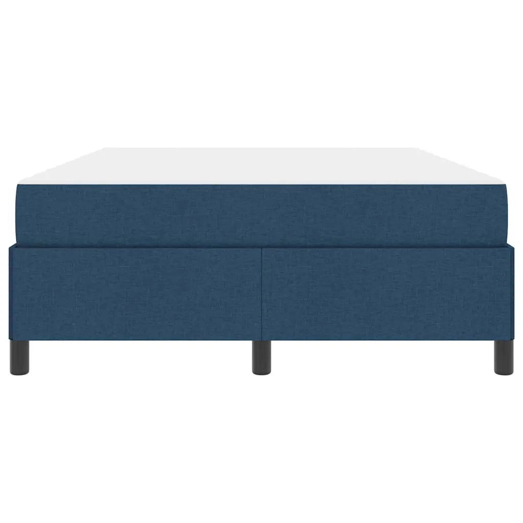 Letto a molle Blu 160 x 200 cm Tessuto