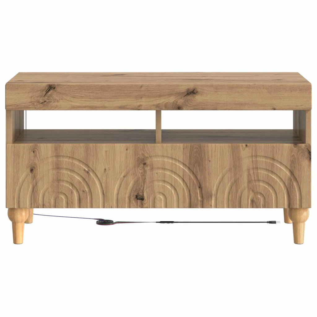 Mobile TV LED ALKMAAR 81 x 35 x 43 cm Rovere Artigianale 896344
