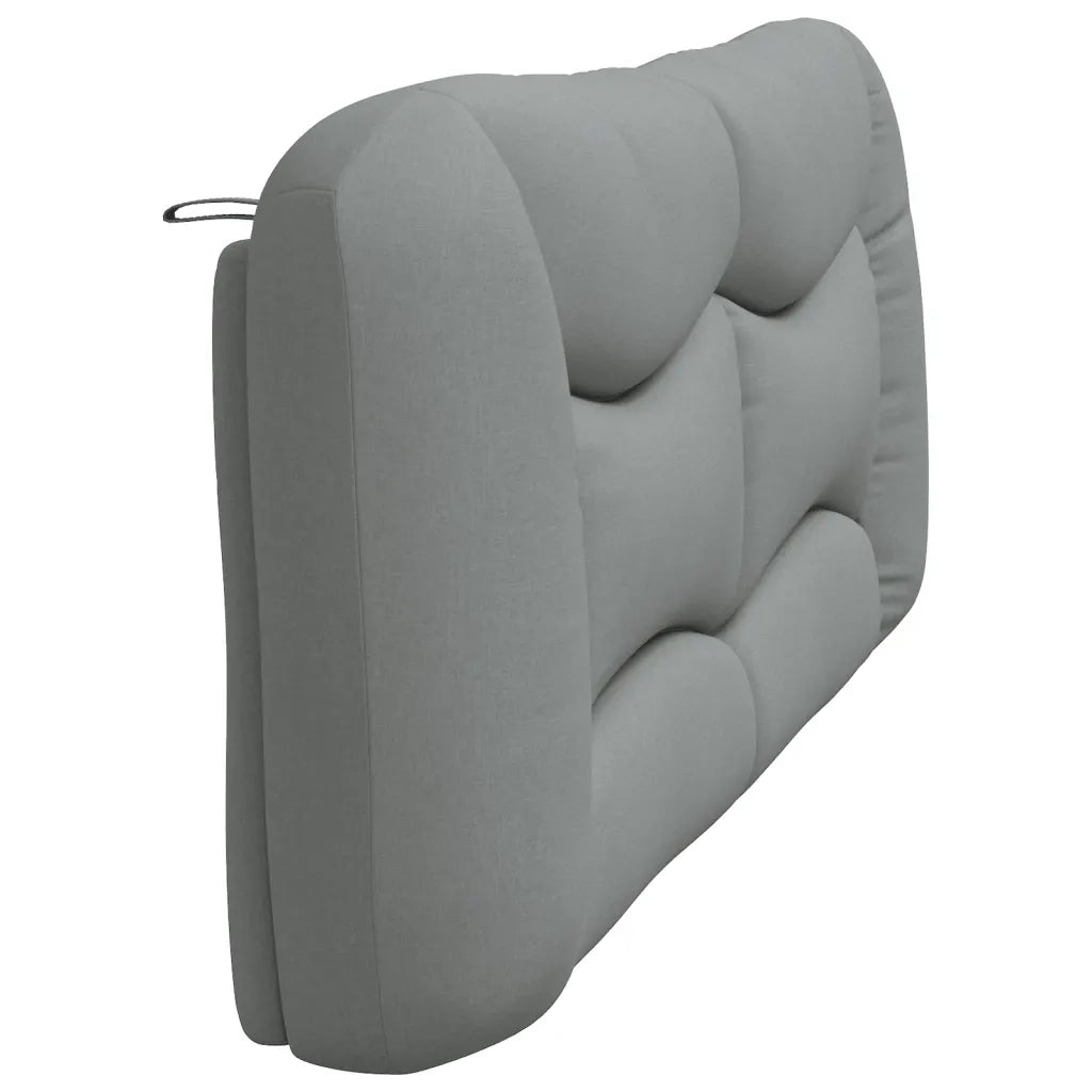 Coussin de tête de lit Hvar gris clair 200 cm tissu