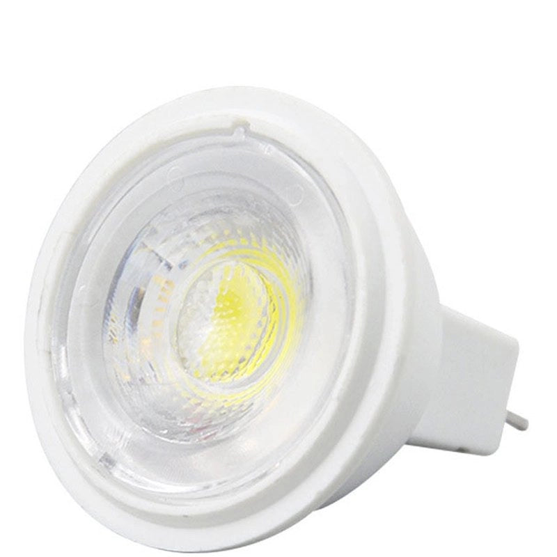 6 Lampada MR11 GU4 Led AC/DC 12V 3W 300LM Freddo 6000K D35X31mm