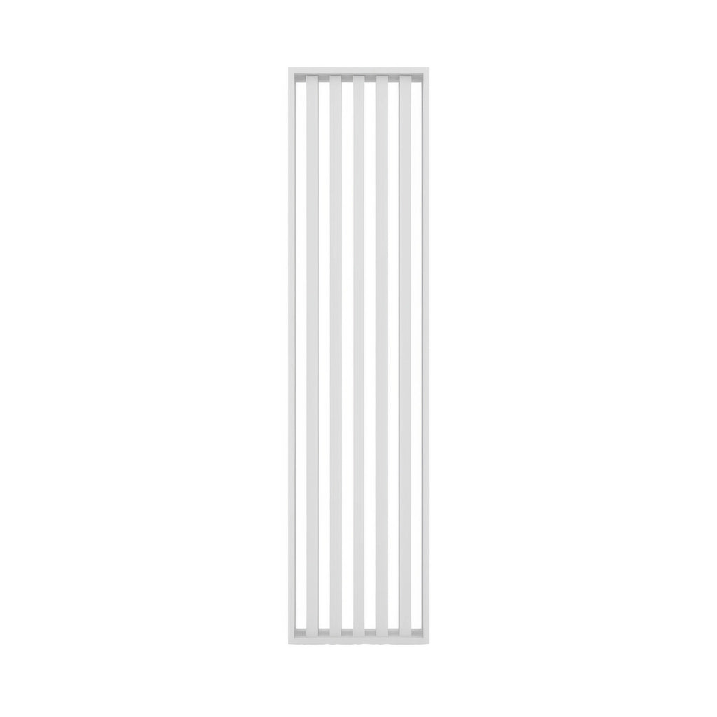 Pannello Divisorio a Doghe in MDF Bianco 60 x 245 cm Separatore per Ambienti