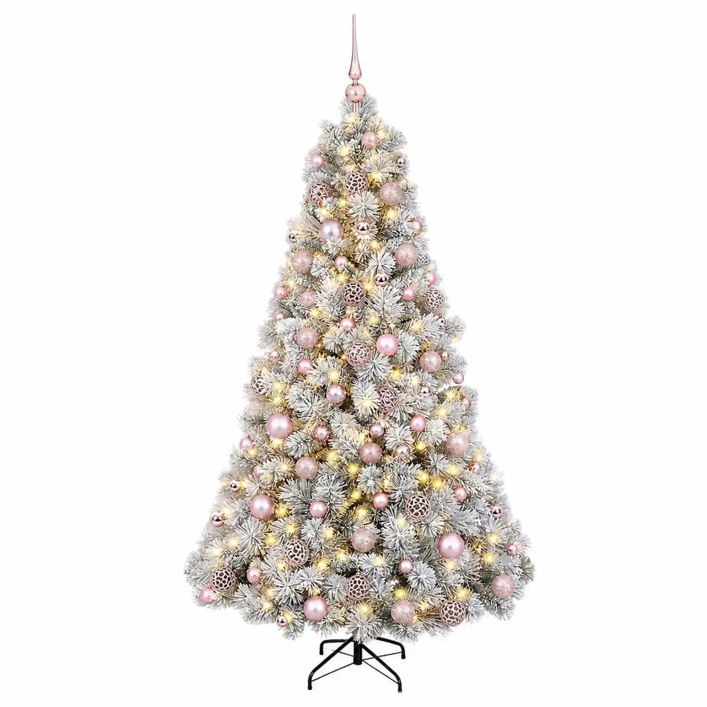 Albero di Natale artificiale con palline 210 cm 300 LED 3466658