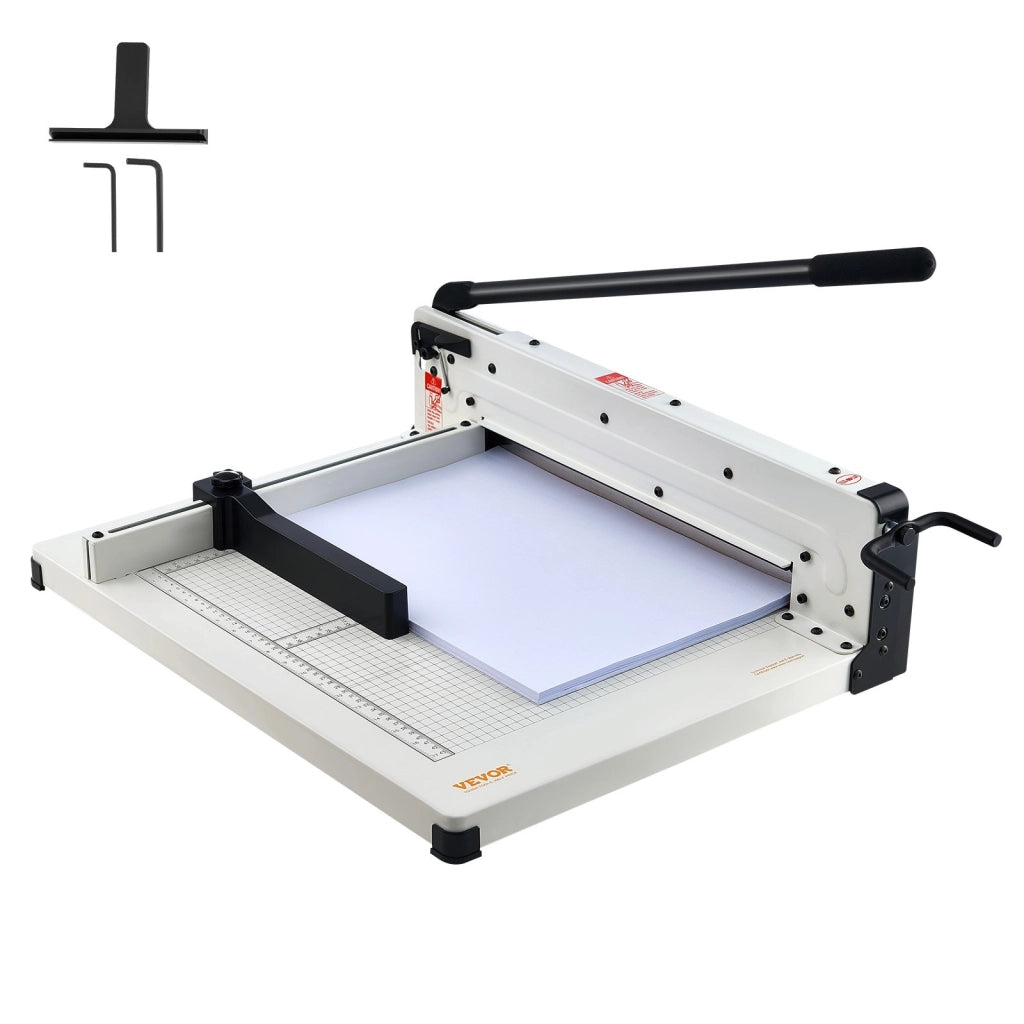 Taglierina per carta A3 STC430 in solido acciaio bianco, capacità 400 fogli 43,18 cm, robusta per ufficio e fai da te
