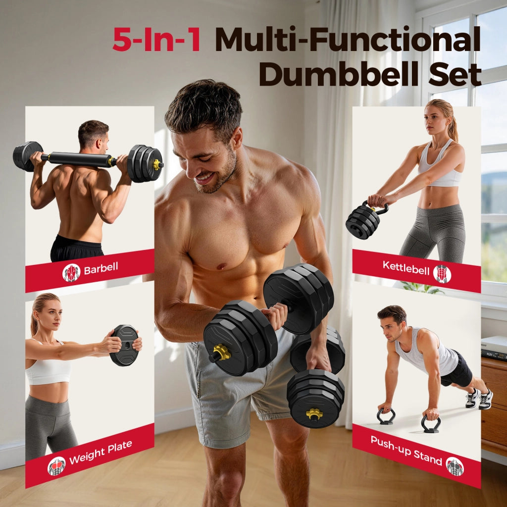 Set di manubri regolabili ¨C Xylo ¨C 48/60/68/88 lbs