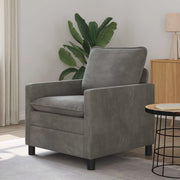 Divano Grigio Scuro 76 x 81 x 87,5 cm Velluto 42028756
