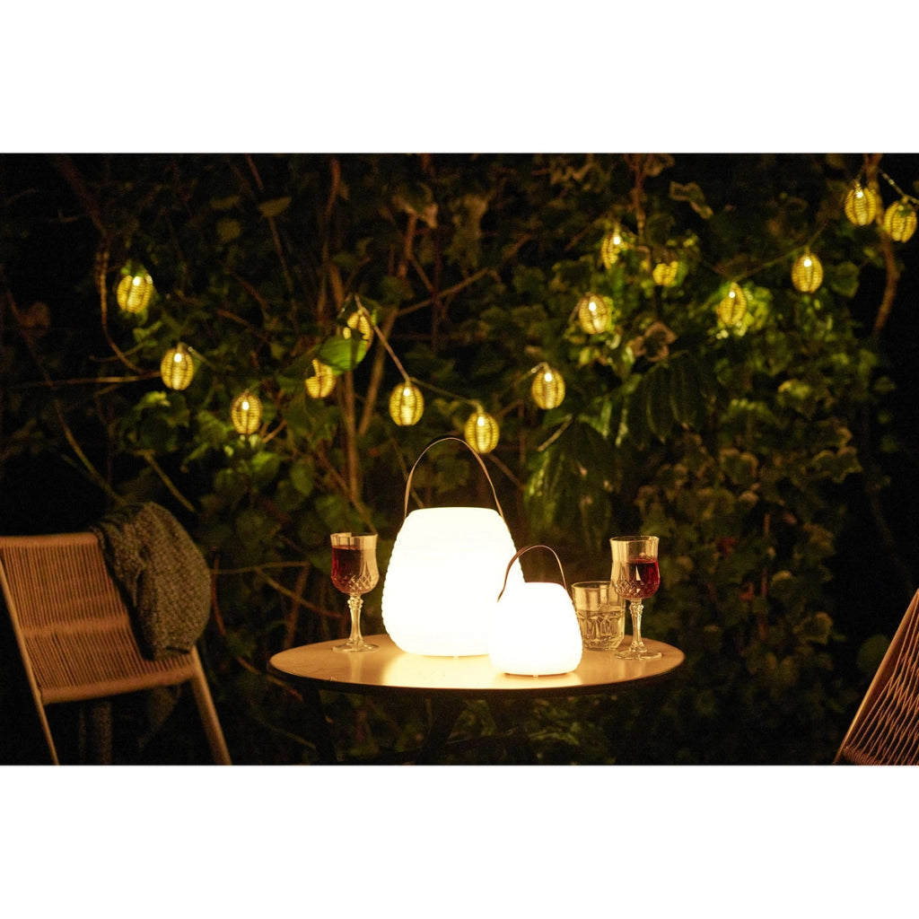 Lampada da Esterno Derry, Bianco, Plastica, 20,5x21x21 cm