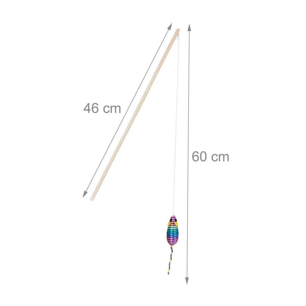 Set di 5 divertenti e stimolanti giocattoli per gatti addestramento per risvegliare l'istinto di caccia in plastica multicolore 13_0013629