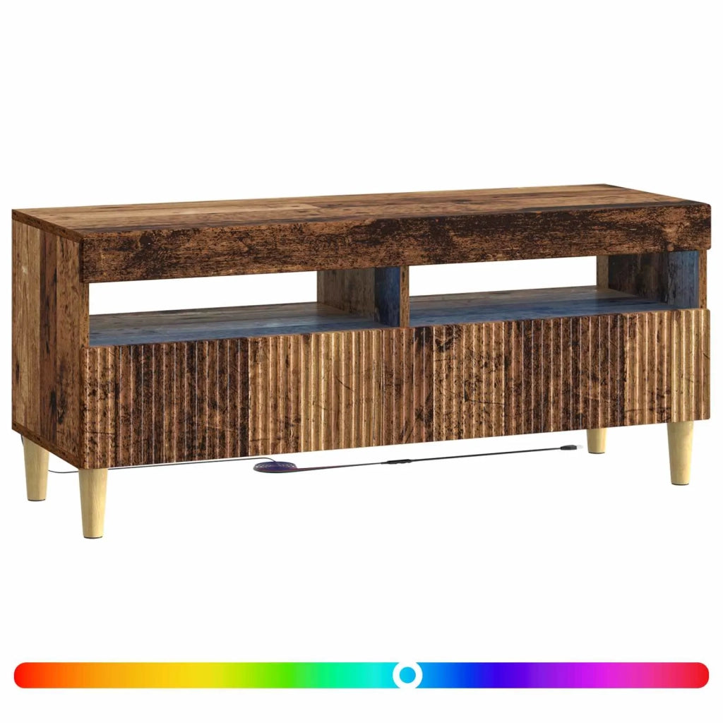 Mobile TV LED ARNHEM 100 x 35 x 43 cm Legno antico 896773