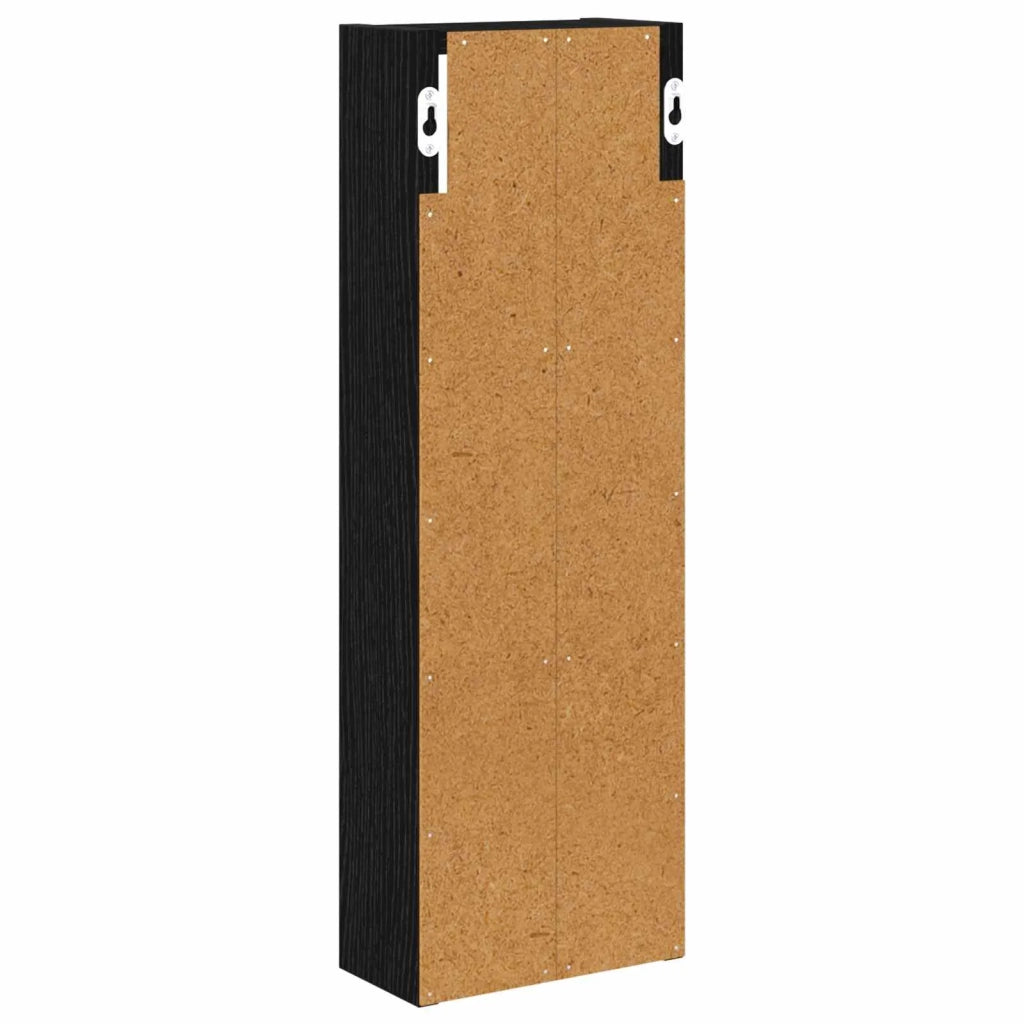 Armoire murale de salle de bain Chêne Noir 20 x 10 x 60,5 cm