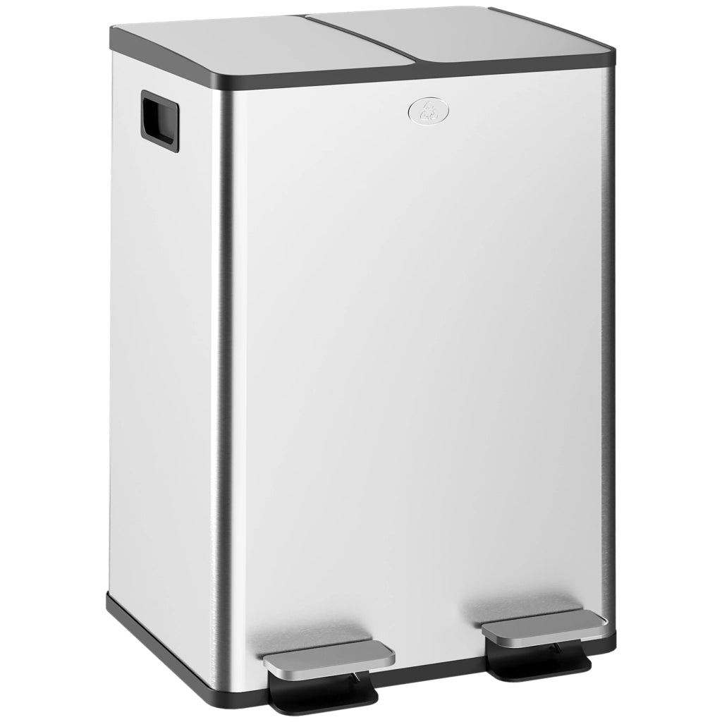 Pattumiera cucina doppia 2x28L ¨C Xylo ¨C con coperchi soft-close e manici