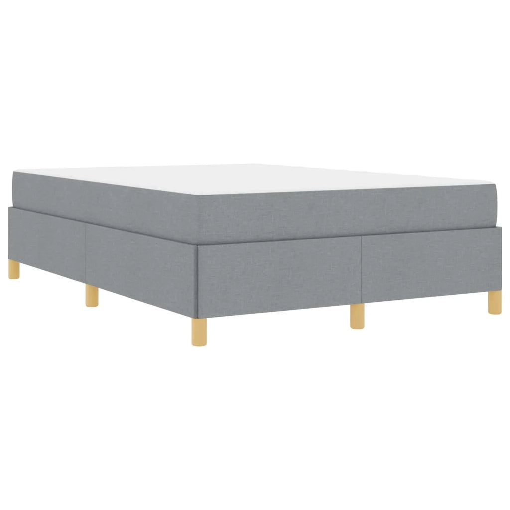 Struttura del letto Grigio chiaro 160 x 200 cm Tessuto
