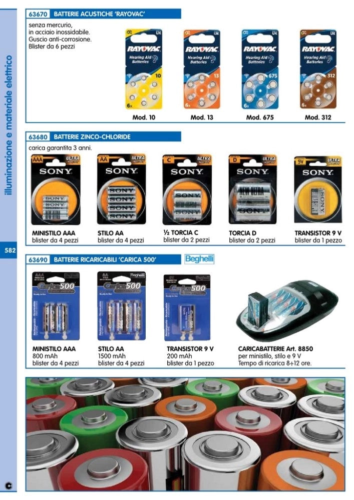 10pz varta batteria acustica 13  confezione da 6pz. cod:ferx.93495