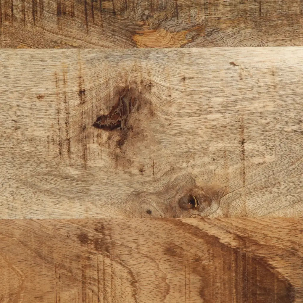 Panca-Sgabello 80x35x45 cm in Legno Massello di Mango Grezzo