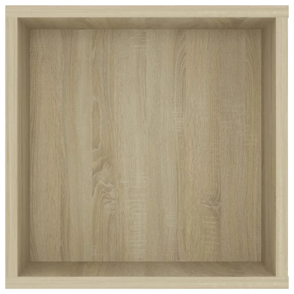 Mobile TV moderno a parete con ripiani regolabili 102 x 35 x 35 cm realizzato in legno composito di rovere Sonoma 02_0047864