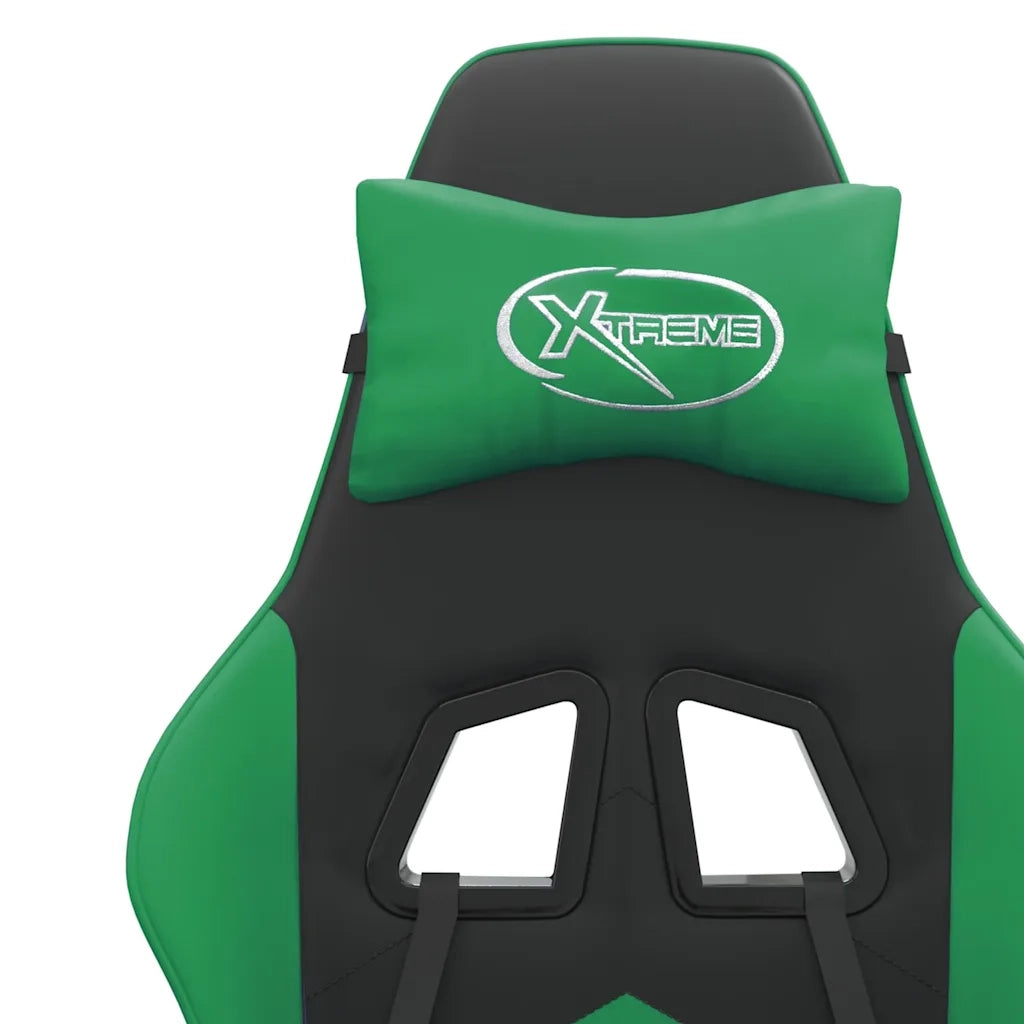 Sedia da Gaming Nera e Verde in Similpelle 3143893