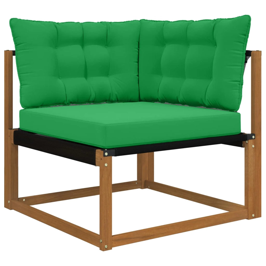 Cuscino per divano da esterno 3 pz | Cuscini per sedie Verde Poliestere