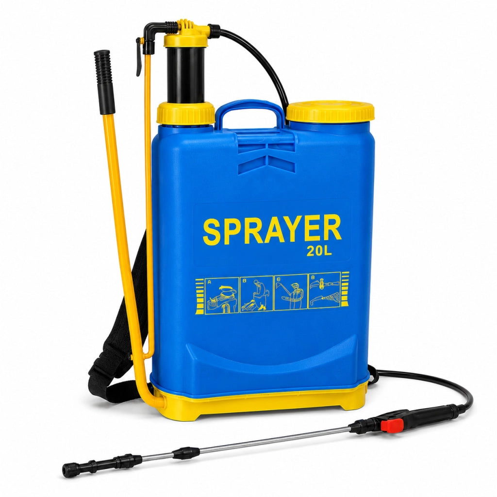 POMPA IRRORATRICE A SPALLA 20 L SPRAYER MANUALE PER GIARDINO ORTO DISERBO