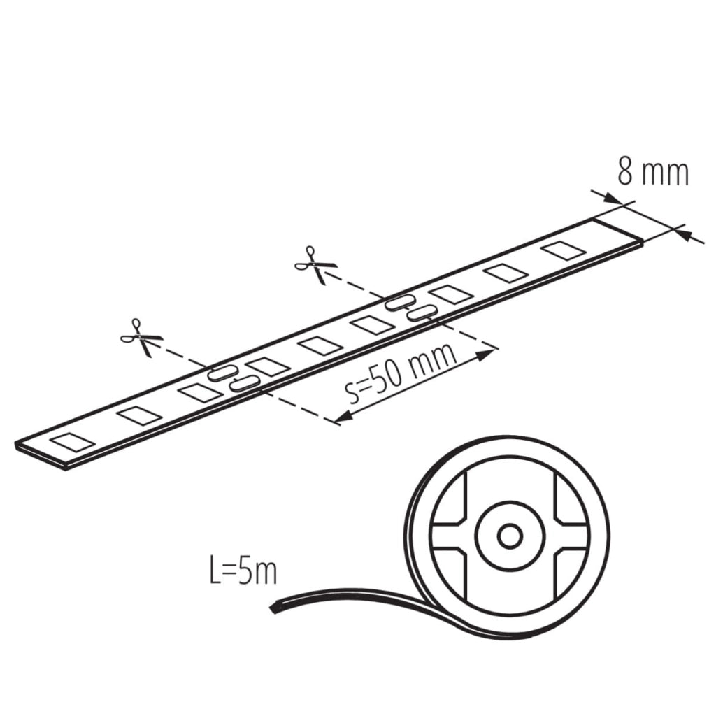 Striscia LED dimmerabile 5m 6500K IP65 12V Kanlux