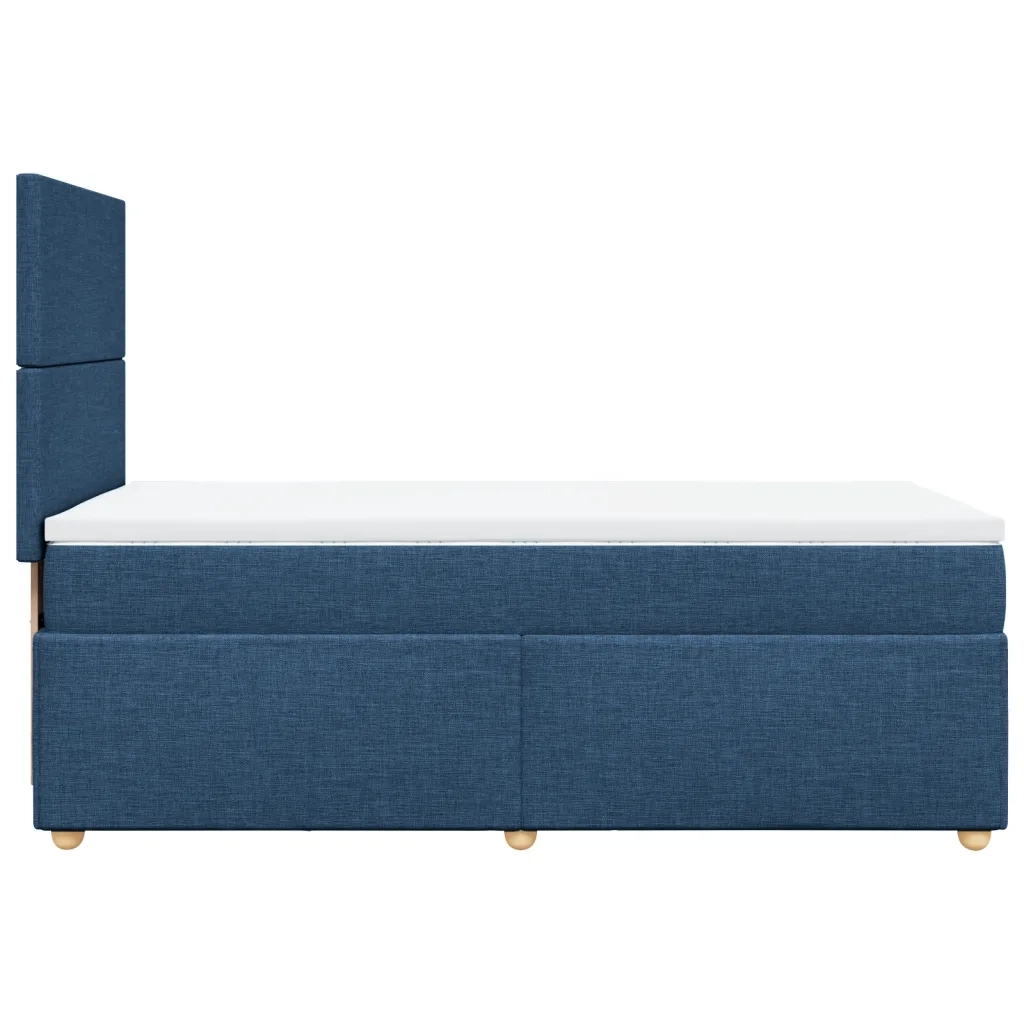Giroletto a Molle con Materasso Blu 90x200 cm inTessuto