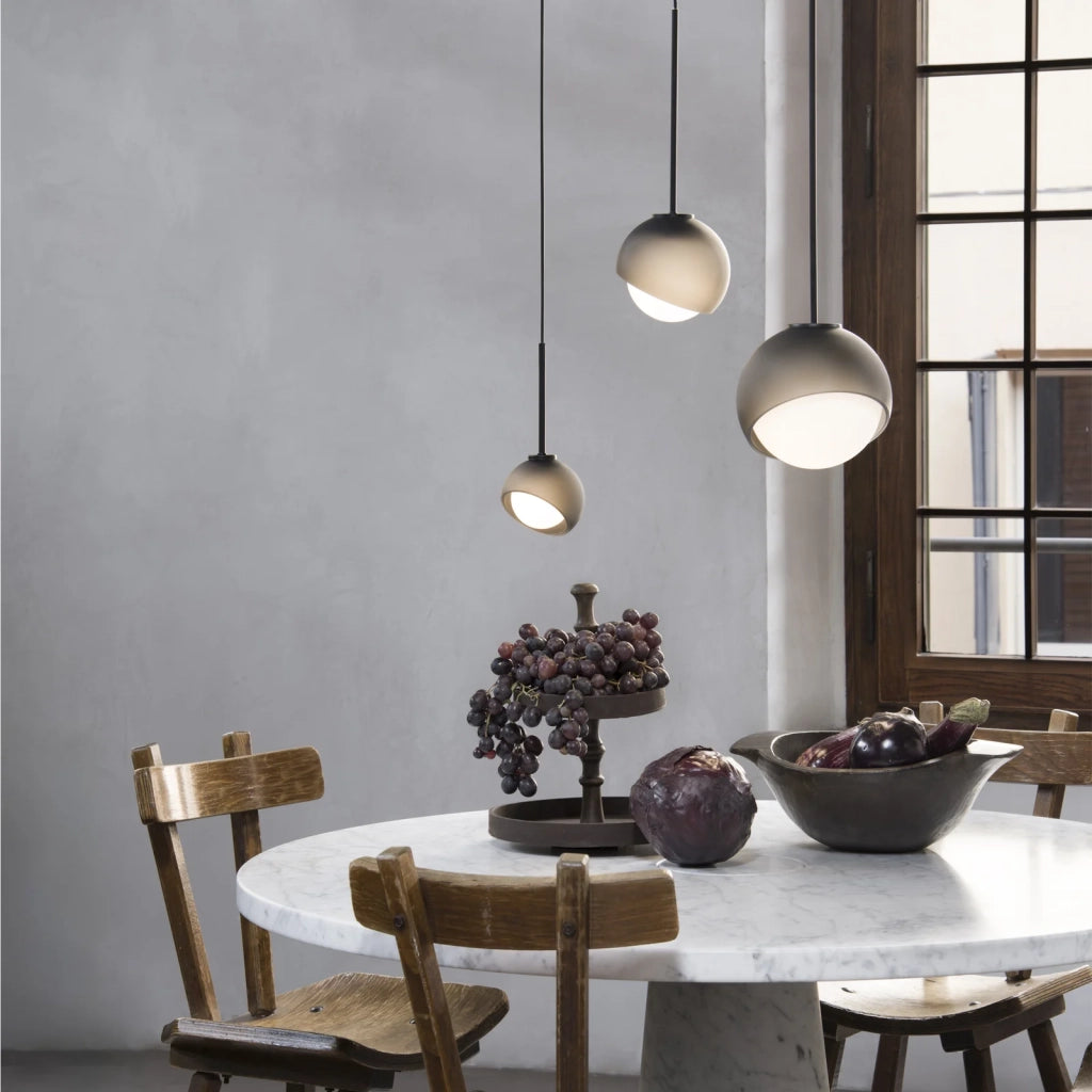 Lampada A Sospensione Bloom Nero Dimmerabile Altezza Regolabile Ideal Lux