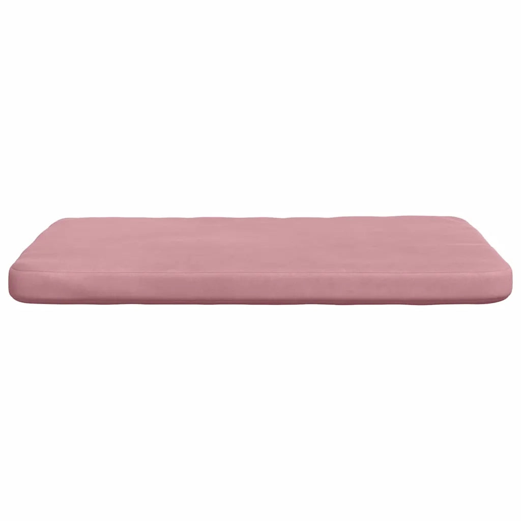 Cuscini per Seduta 4 pcs Rosa 40 x 40 x 3 cm Velluto 42015210