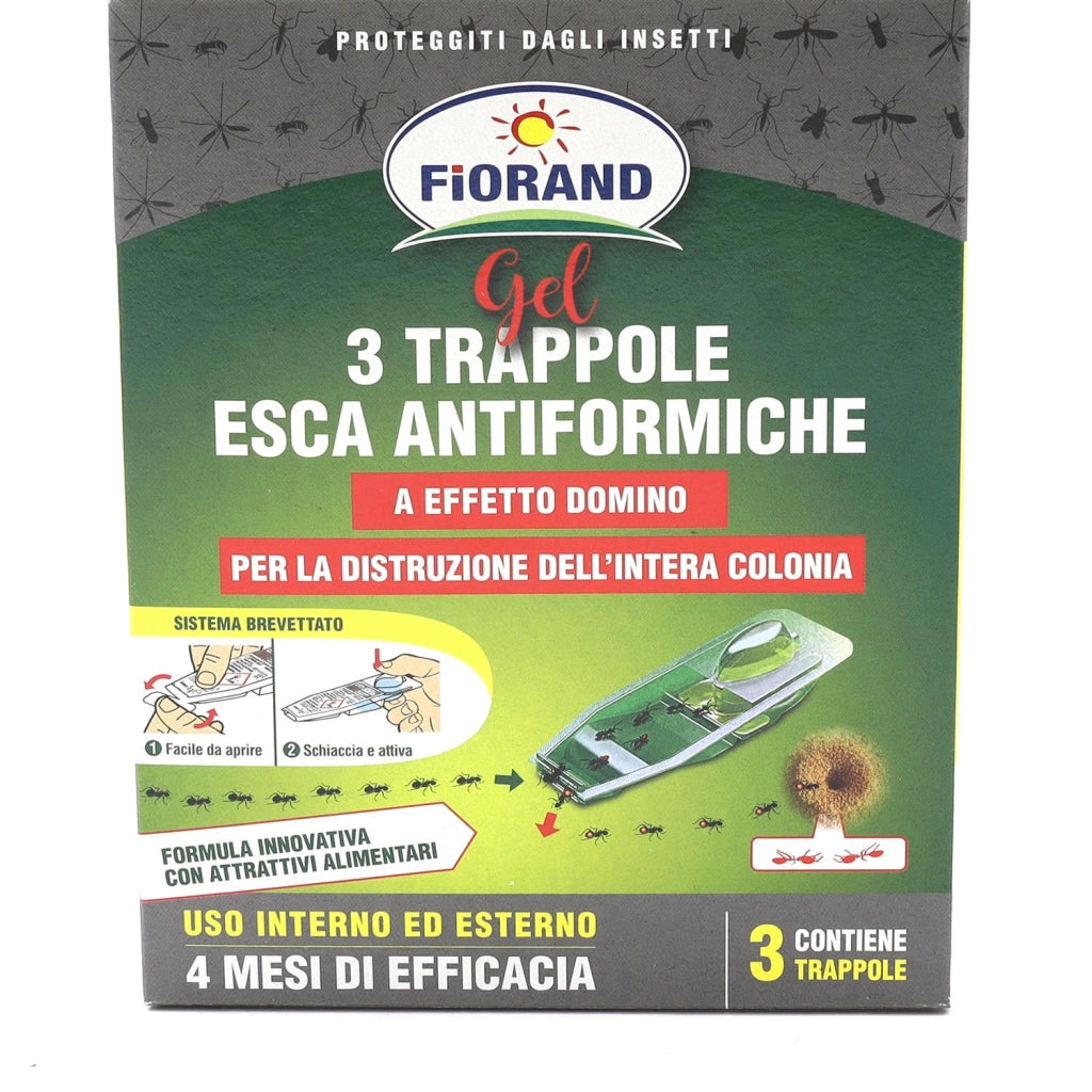 TRAPPOLE ESCA ANTI FORMICHE IN GEL DA 3 PEZZI