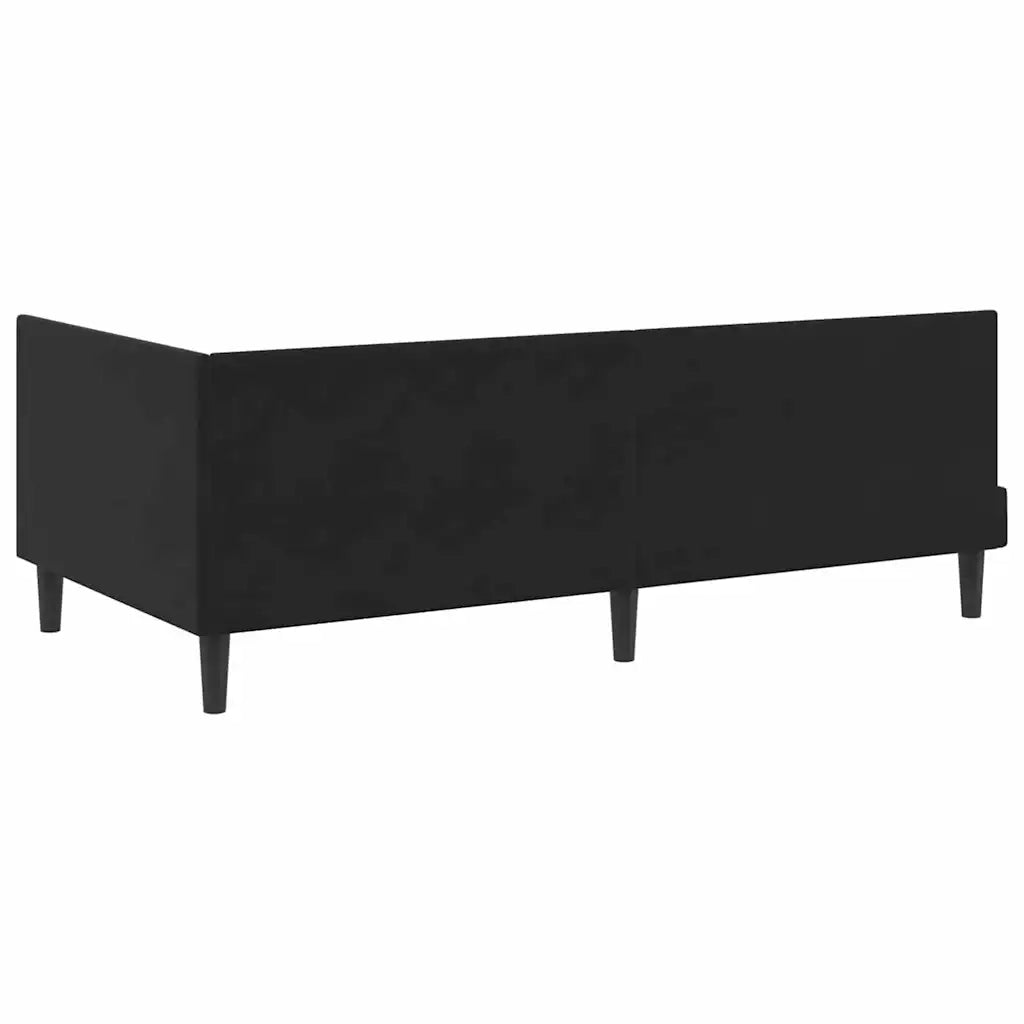 Struttura Letto Angolare con Materasso 2 pcs Nero Velluto 3393983