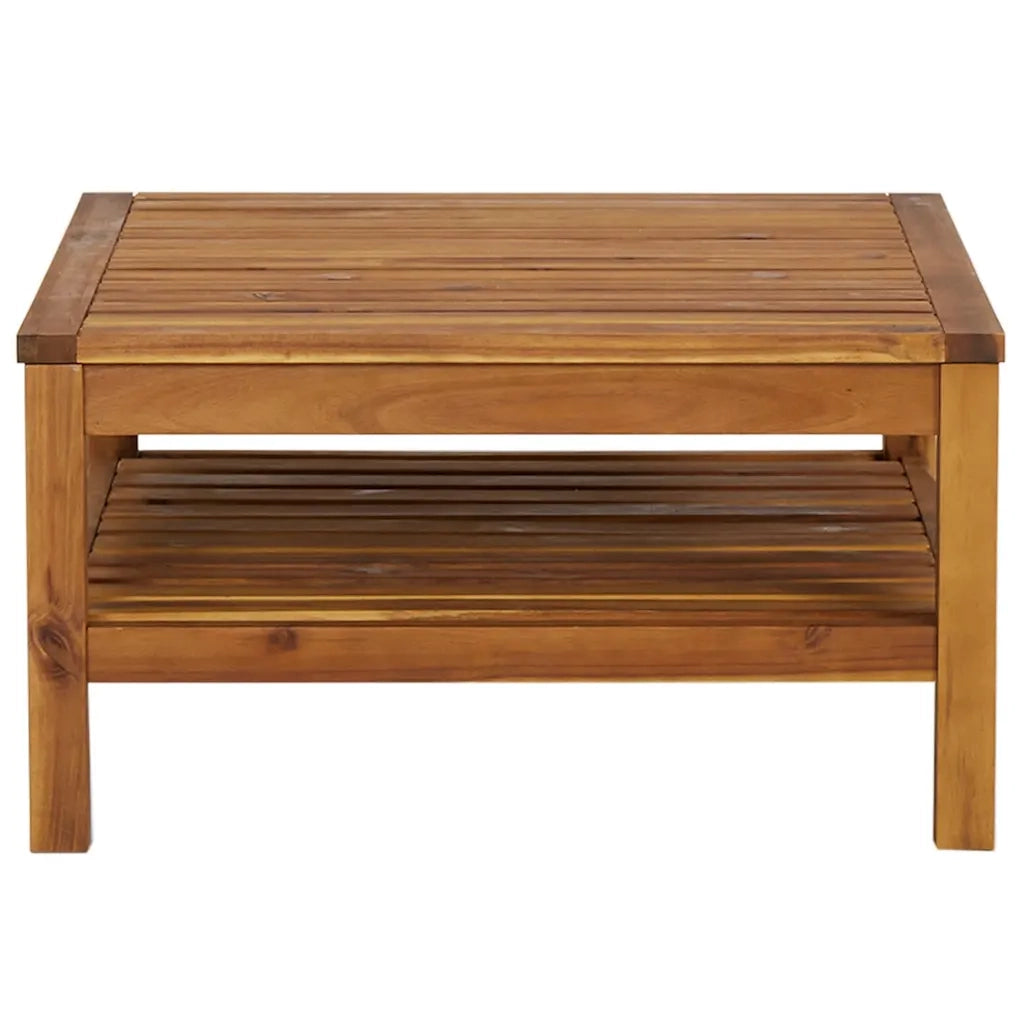 Tavolino da salotto | Tavolino da caff¨¨ | Tavolino da Soggiorno 65x65x35 cm in Legno Massello di Acacia