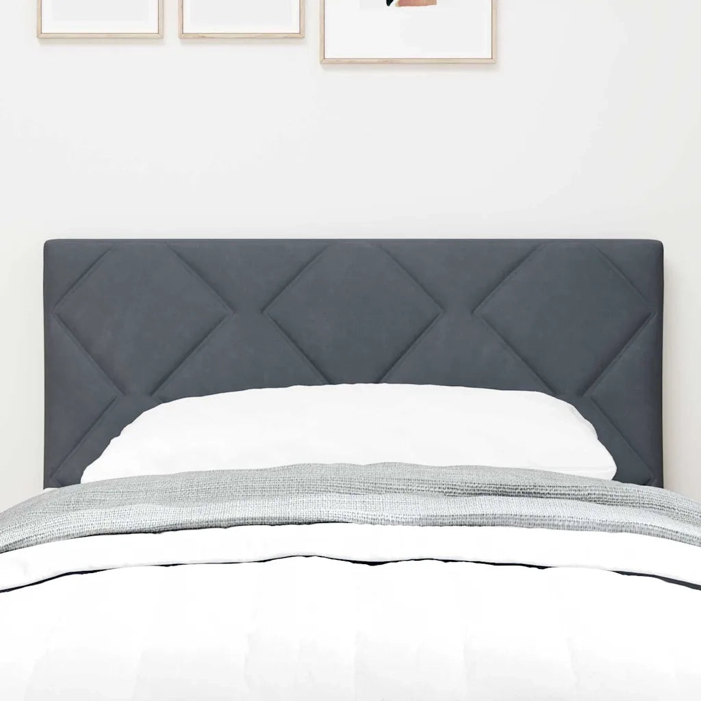 Testiera | Testata Grigio scuro 80 cm Velluto