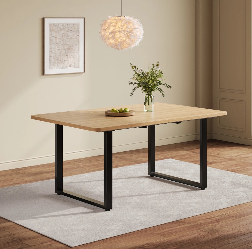 Tavolo da pranzo allungabile in MDF rovere 140-220 cm