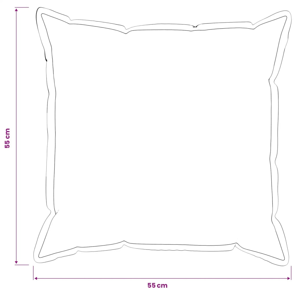 Federa 2 pcs HOUTEN Marrone 55 x 55 cm Lino 920339