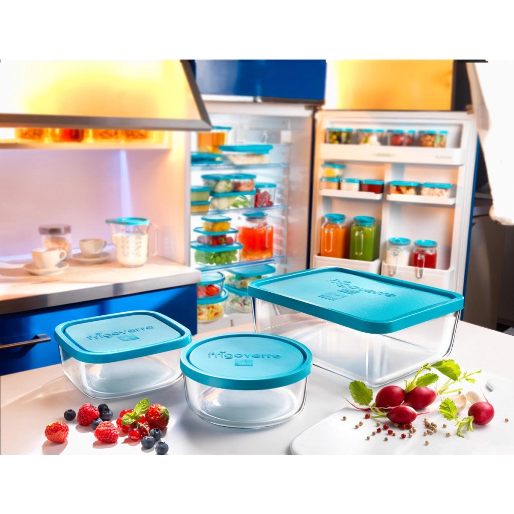 SET 3 FRIGOVERRE CONTENITORI CON COPERCHIO