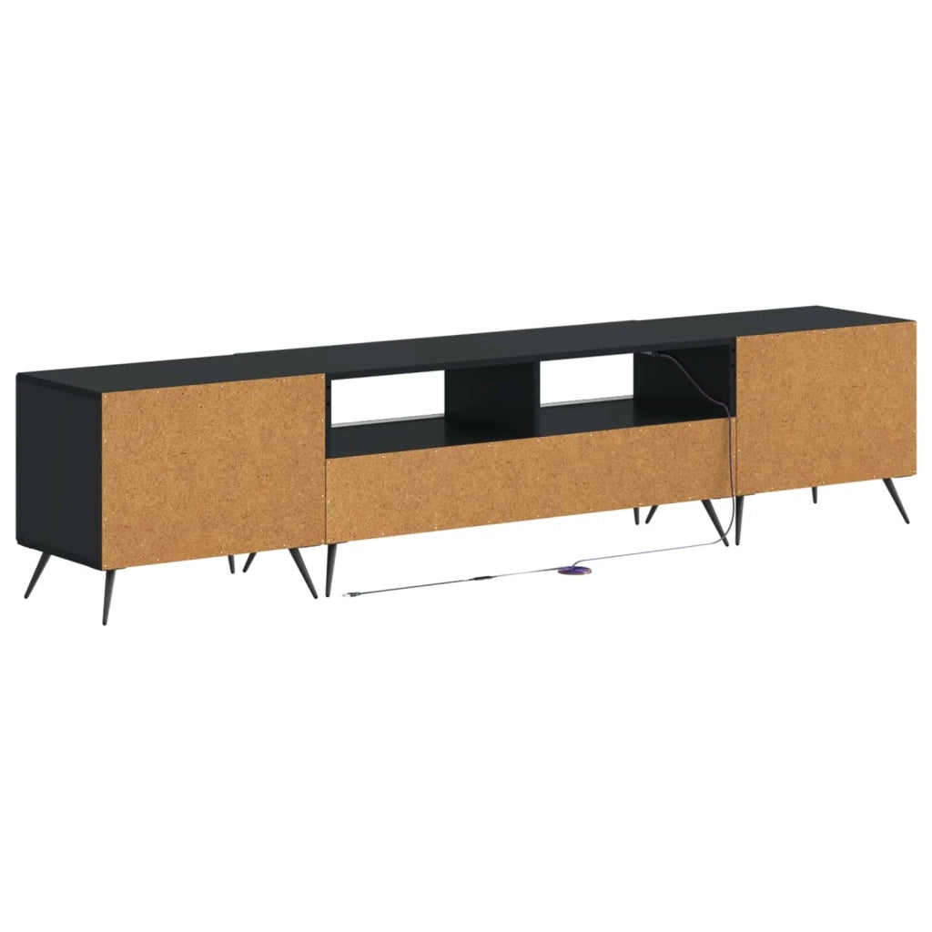 Mobile TV LED BREDA 3 pz Nero Legno ingegnerizzato 3416918