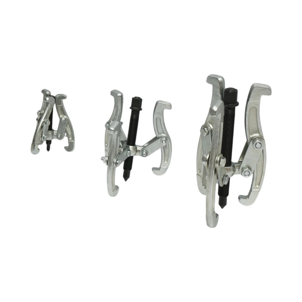 Set di 3 estrattori per cuscinetti a 3 bracci da 75 mm, 100 mm, 150 mm