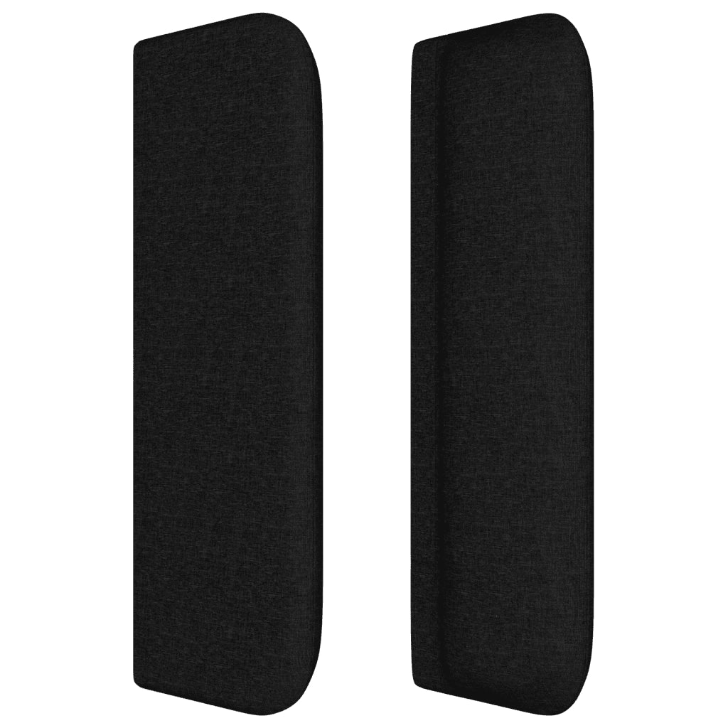 Giroletto a Molle con Materasso Nero 160x200 cm in Tessuto 3129963
