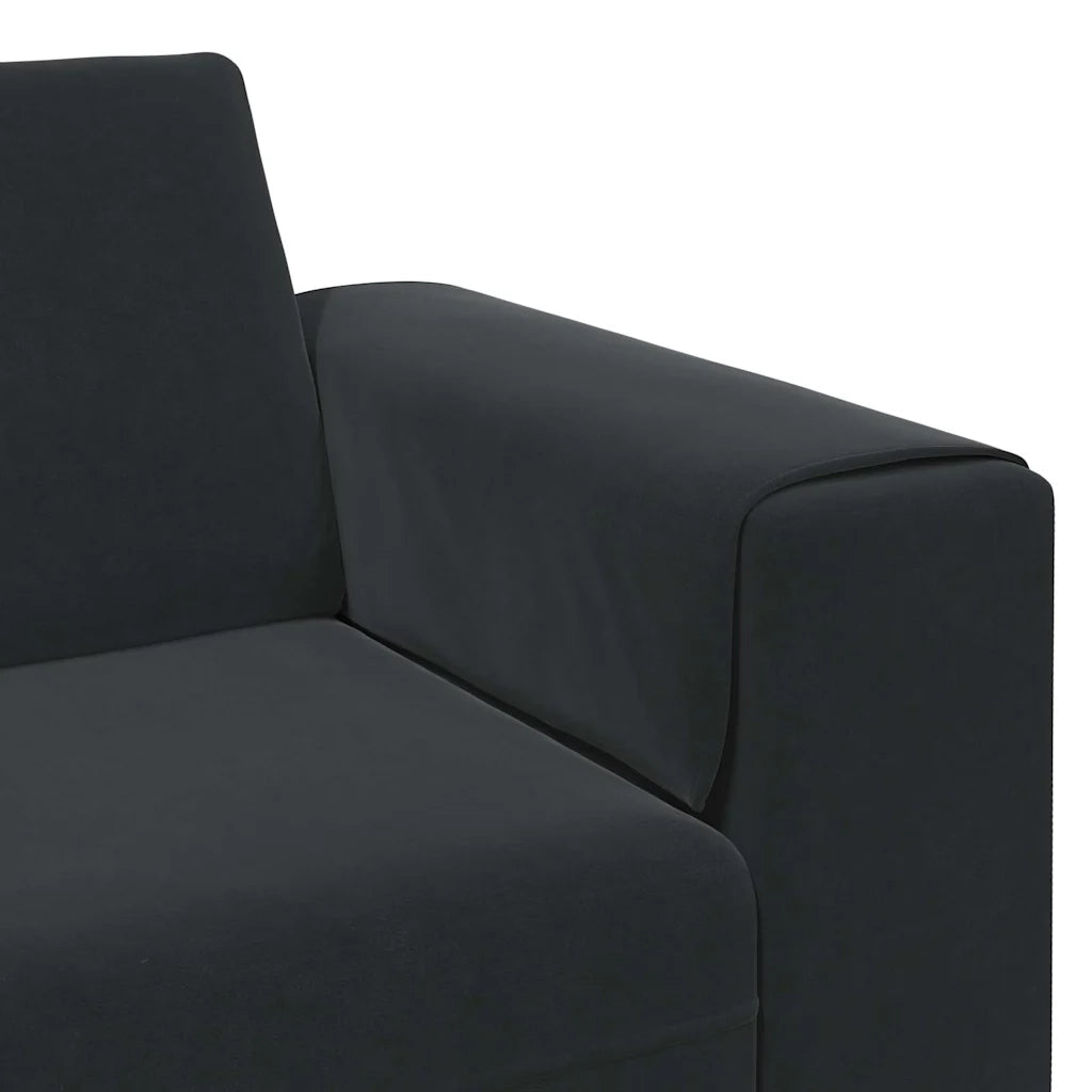 Divano per Soggiorno Nero 250 x 77 x 76 cm 3335096