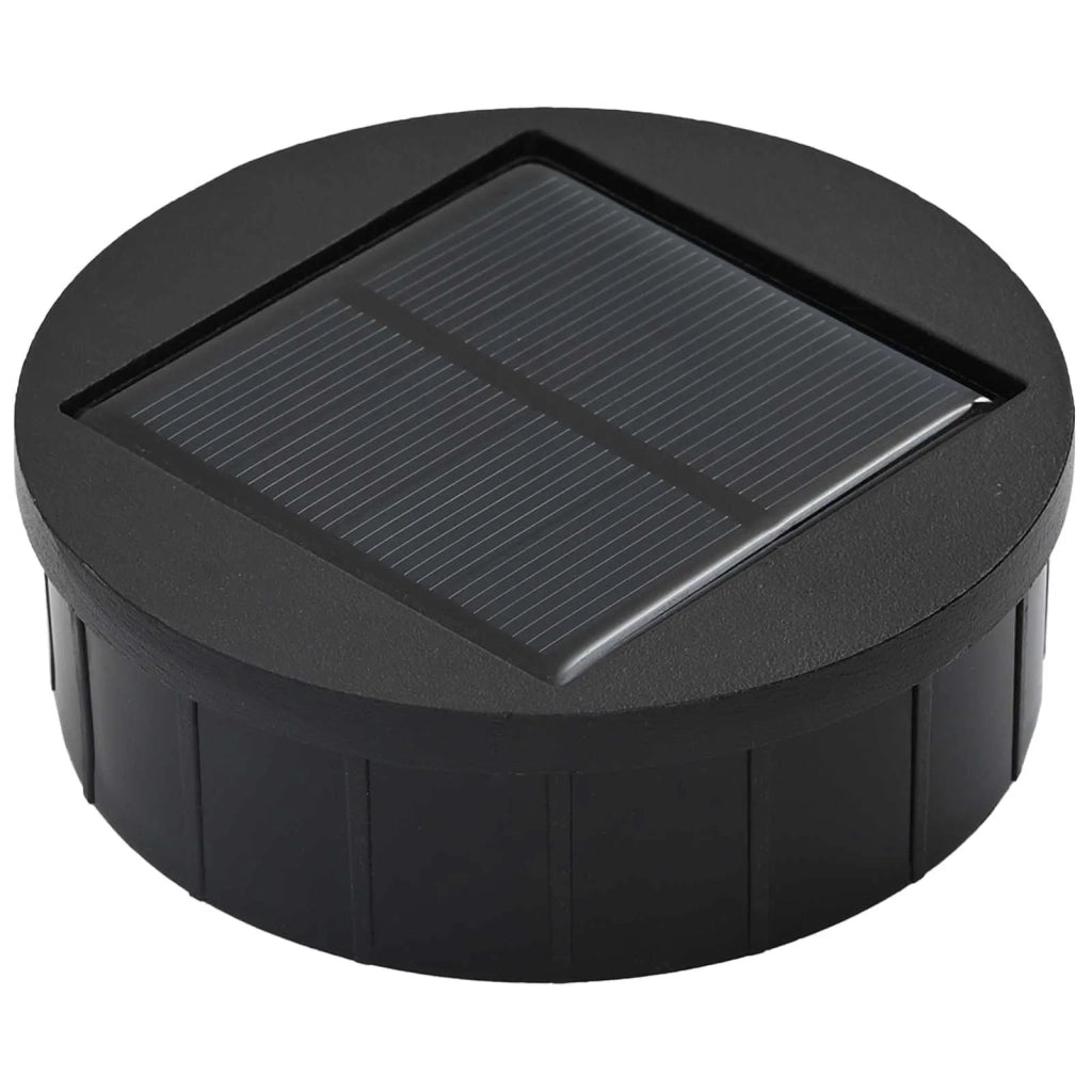 Faro LED solare per sentieri 2 pz Nero CFW6202803