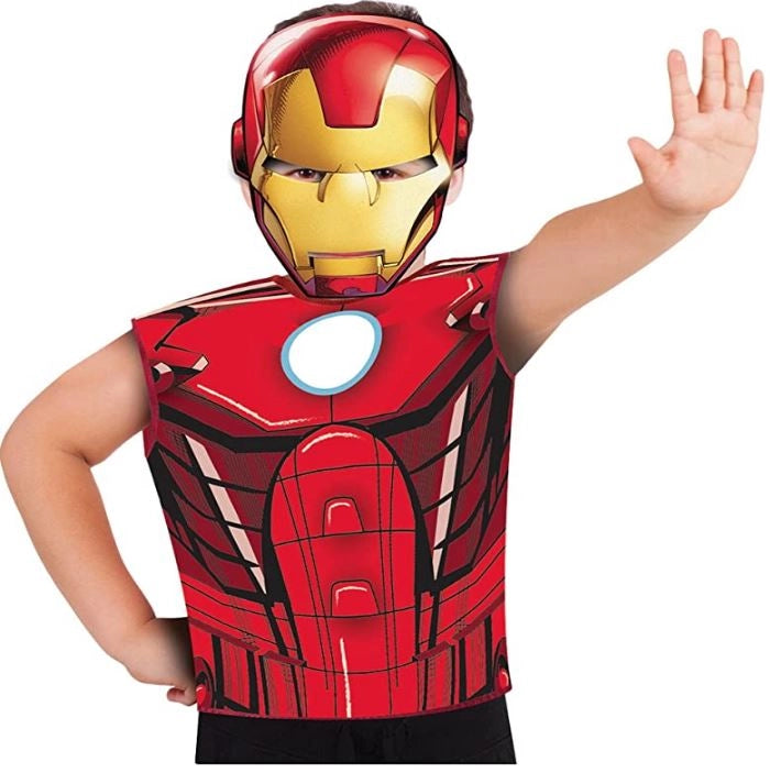 COSTUME CARNEVALE MARVEL HERO DA IRON MAN PER BMBINO 3 - 6 ANNI 125 CM