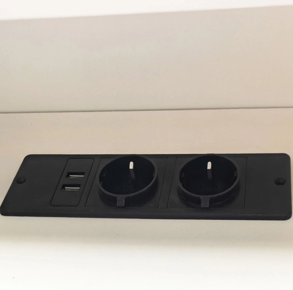 Letto a piattaforma in legno 90x200 cm con testiera imbottita, cassetti, ripiani, stazione di ricarica e luci LED colorate, bianco